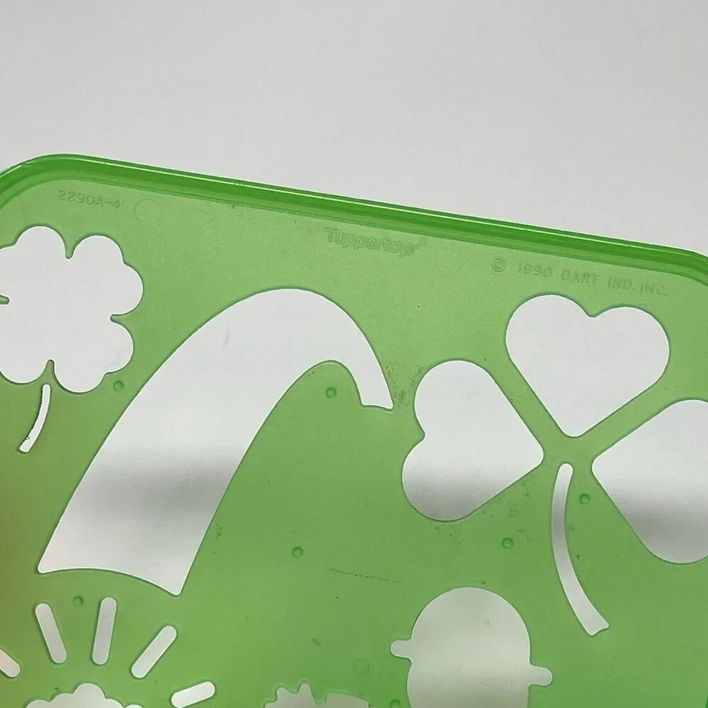 Tupperware Stencils Vintage 1990 Tuppertoys Set of 5 Patriotic Halloween Holiday